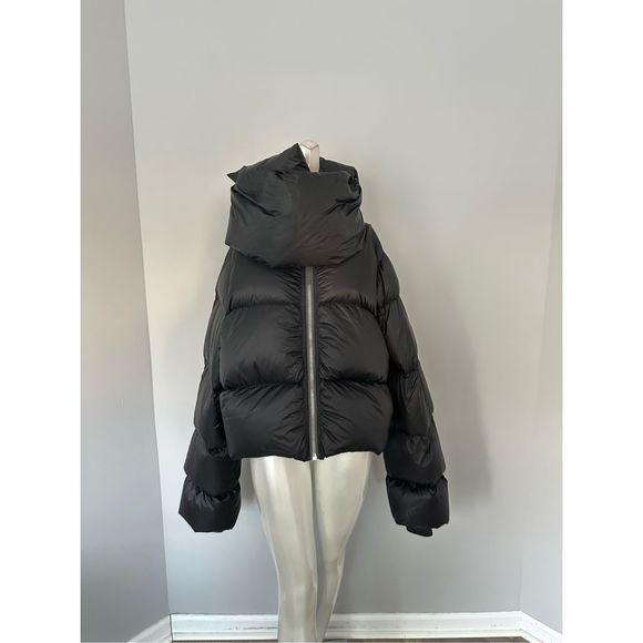 Rick Owens Funnel Neck Down Puffer Jacket US 8 $2140 - Picture 6 of 15